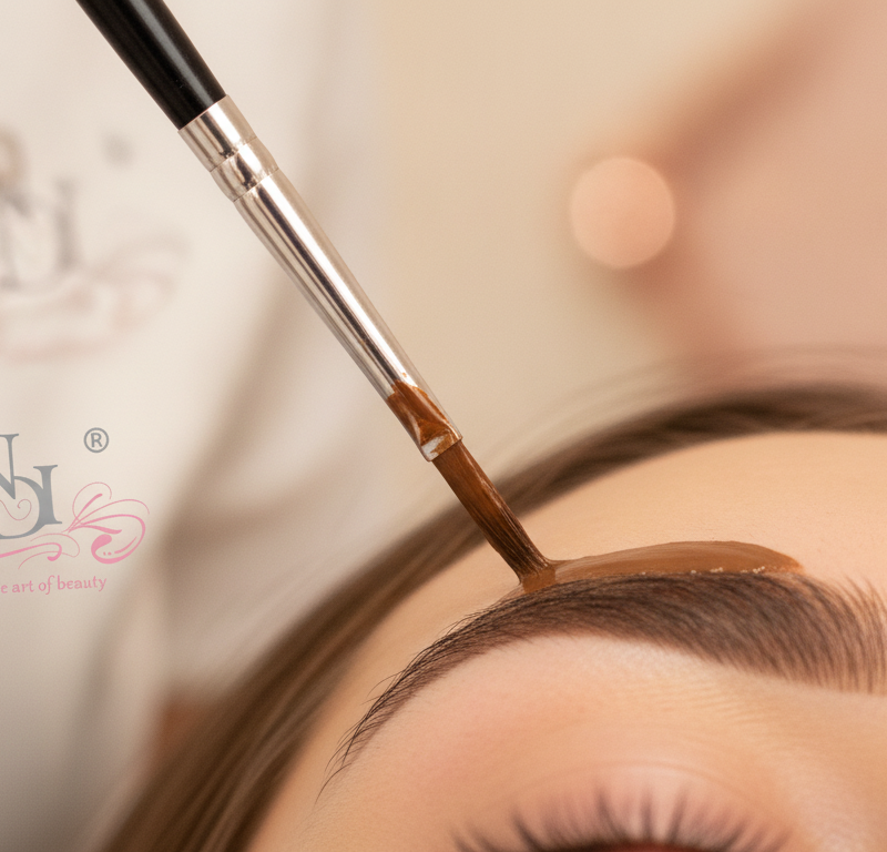 Henna brwi Kraków – precyzyjne nakładanie henny na brwi w salonie Parendi